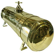 Fuel Tank - polished brass or copper - spun ends
