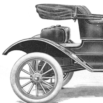 1911 Model T Torpedo square gas tank