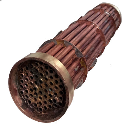 Tube and shell heater exchangers