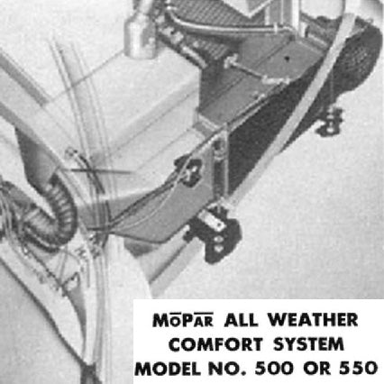 MOPAR 1949-1954 Model 100, 104, 500, 550 Fresh Air Heater Core