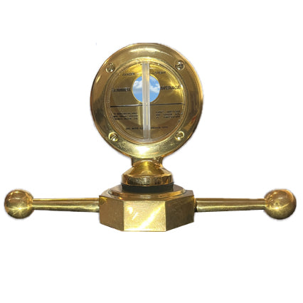 Solid brass Model T dog bone cap with motometer