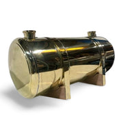 Fuel Tank - polished brass or copper - spun ends