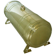 Fuel Tank - polished brass or copper - spun ends