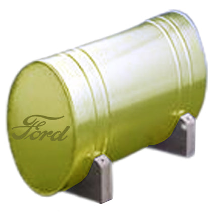 fuel tank 13 gallon polished brass oval shape flat ends