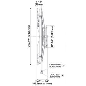 SPAL 1504 12" straight blade puller medium profile 1227cfm