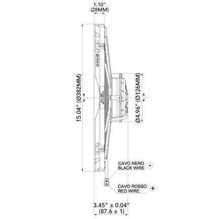 SPAL 2042 14" curved blade puller high performance 1652cfm