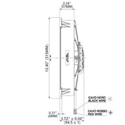 SPAL 2054 11" paddle blade puller high performance 1375cfm