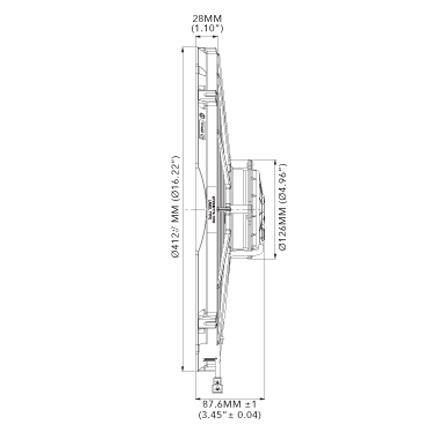 SPAL 2120 16" straight blade puller high performance 1918cfm