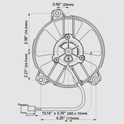 SPAL 3013 5.2" paddle blade pusher 313cfm
