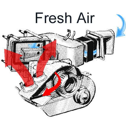 Ford 1957-1960 F-100 Standard Fresh Air / Recirculating Heater Core