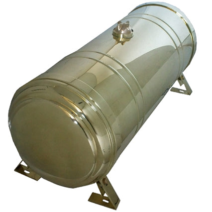 fuel tank 9 gallon polished brass with spun ends