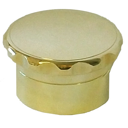 polished brass cap and neck set