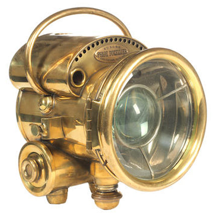 DESIGN WITH US Polished brass headlights for motorcycles and cars