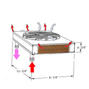 Underseat Heater Core patterned after Model # 455H-12V