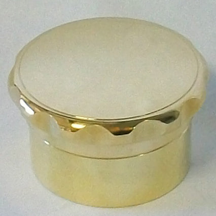 polished brass cap and neck set