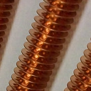 spiral fins on round tube radiator cores