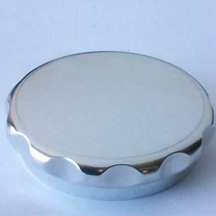 polished chrome over brass cap