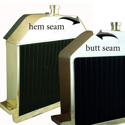 Model T Radiator Shell Low 1908 and early 1909 Model T Radiator with Brass Shell – The Brassworks