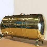 fuel tank 19 gallon polished brass with spun ends