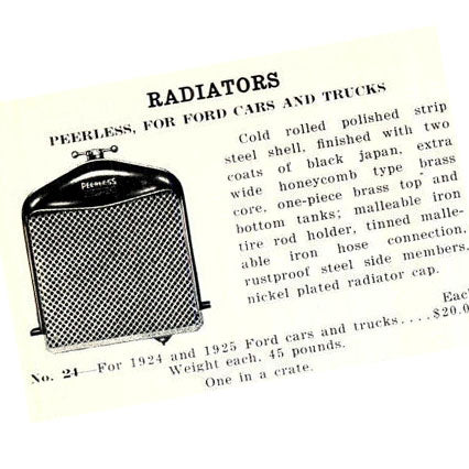 Model T Radiator Shell Low 1917-1923 Model T Radiator