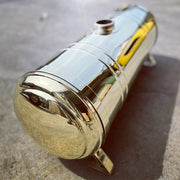 fuel tank 9 gallon polished brass with spun ends